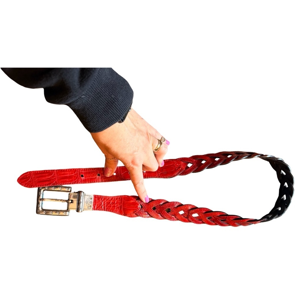 Vintage Brighton Reversible Belt – Black to Red - Picture 6 of 16